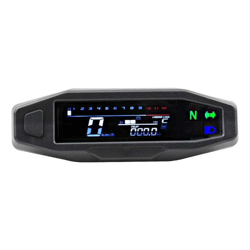 Speedometer Motorcycle RPM Gauge LED Display Self Adjusting Water Resistant Motorcycle Speedometer Moto Accessories
