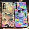 Чехол для телефона Cover для Samsung Galaxy S25 Edge S24 S23 S22 S20 S21 FE Ultra S10 S10E Plus 5G Мягкий ТПУ Capas Реалистичный принт лягушки