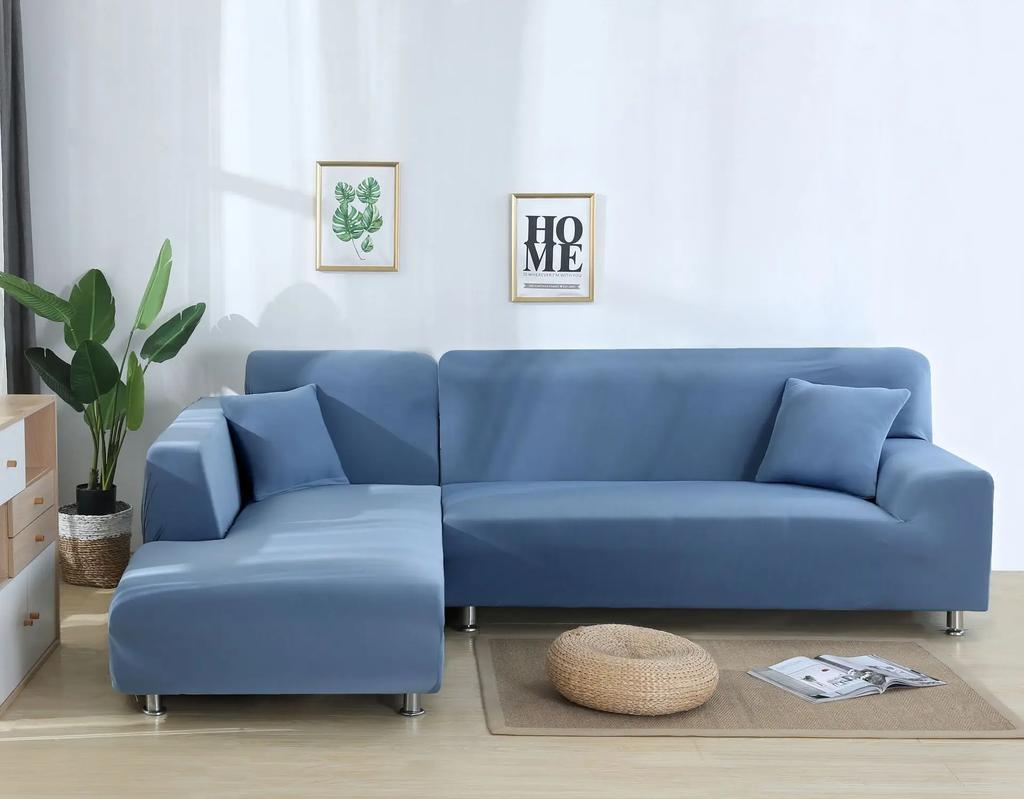 Adjustable Elastic Sofa Cover 1/2/3/4 Seat Stretch Silk Fabric Couch Covers for Living Room Sectional Corner Slipcovers 1PC