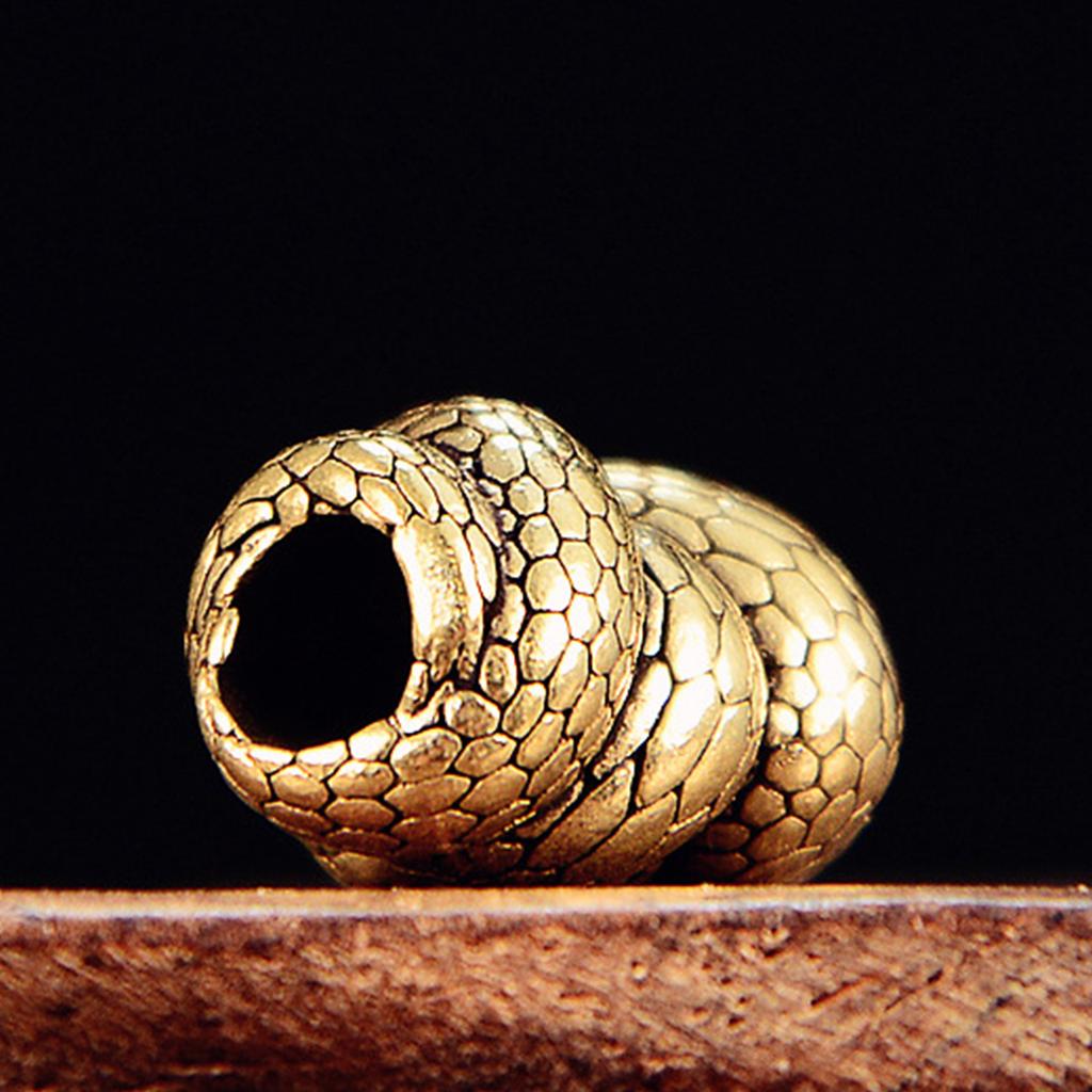 Serpent Brass Beads DIY Jewelry Making Kit Vintage Craft Accessories For Bracelets Necklaces Unisex Gift