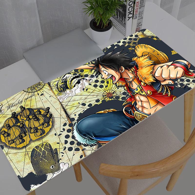 Mouse pad One Piece durable anime professional eSports game players Speed Lock Edge Rubber Game Desk Mousepad Keyboard Mat