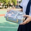 Airtight Stainless Steel Lunch Box Microwave-Safe Student Meal Plate  Office Workers