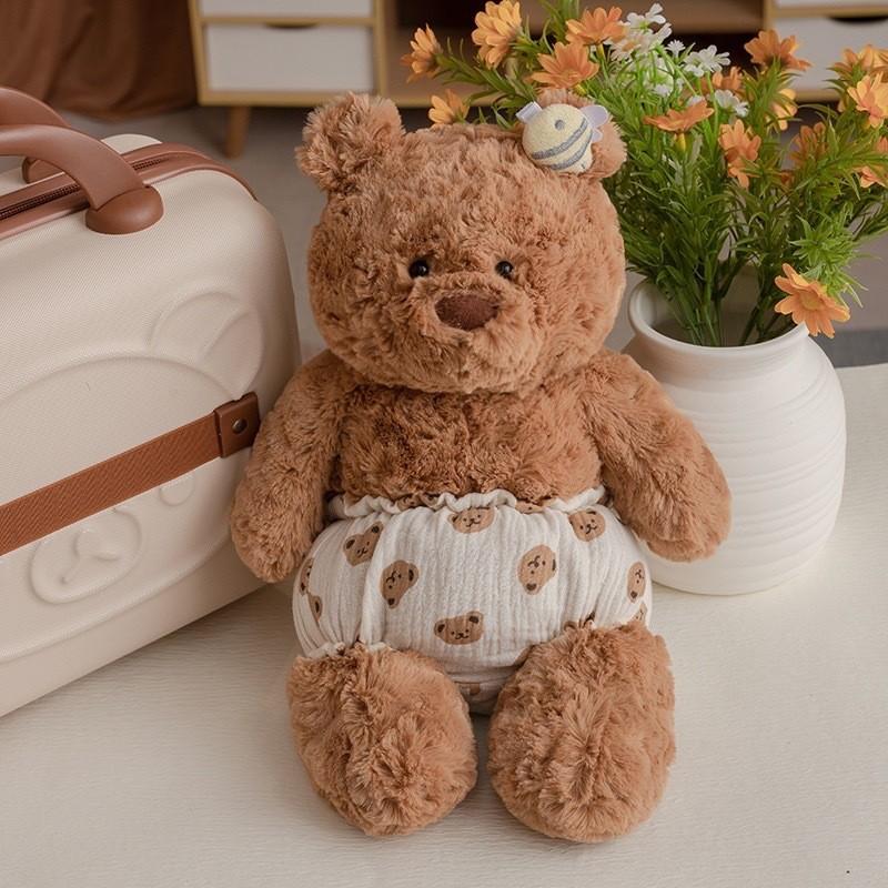 Toy Bear Plush Stuffed Animal Soft Short Plush Pp Cotton Doll Gift Girls For