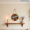 2D Flat Aluminum Wall Hangings with A Juneteenth Theme Are Available in Various Sizes Featuring Radiating Lines Stars and African-inspired Patterns
