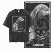 G24 Exclusive Big Size Cool Cotton Men's COOLMIND Printed Graphic T-shirt, Acid Washed Streetwear O-neck Unisex Short Sleeve Tee for Men Women
