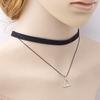 Женское двухслойное ожерелье с треугольной подвеской в ​​корейском стиле на ключице