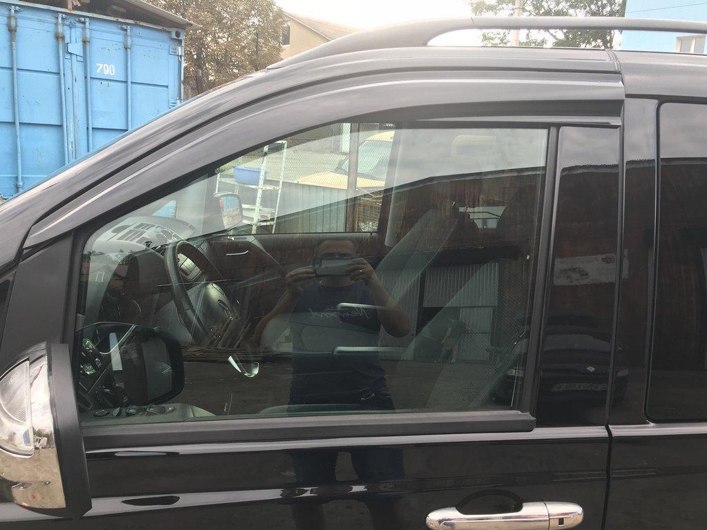 Ветровики (2 шт, Sunplex Sport) для Mercedes Viano 2004-2014 гг