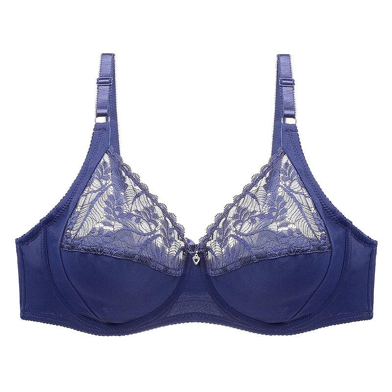 Lace Sexy Women Bra Solid Hollow Out Underwear Women Ultra -Thin Thick C D Cup Plus Size Lingerie