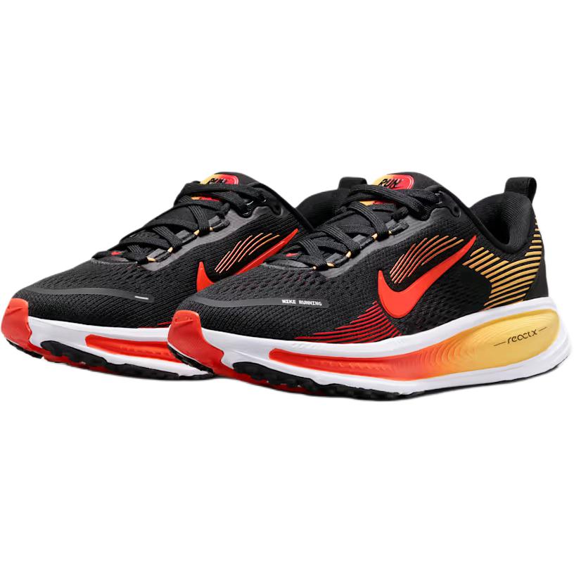 Nike Vomero 18 Тканевые Удобные И Легкие Низкие Детские Беговые Кроссовки Черный Красный Оранжевый Подростки HQ2157-009