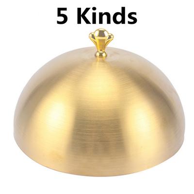 Крышка для тарелки из высококачественной нержавеющей стали, круглая золотая крышка для стейка, западная еда, без магнита, крышка для сковороды, корейское барбекю, крышка для горшка для барбекю