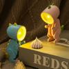 LED Night Light Mini Dinosaur Light Ins Student Gift Cartoon Pet Folding Table Lamp Kids Room Bedside Bedroom Living Room Decor