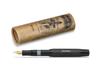 Kaweco Classic Sport Fountain F Fine Rotating Officially Imported Pen, Nib, Black/Gold, 11000335, Suction,