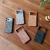 Роскошный Модный Простой Матовый Ретро Чехол Из ТПУ Кожи Для Apple iPhone 17 Air 16 15 14 Plus 13 12 Pro Max 11 Ударопрочный Чехол