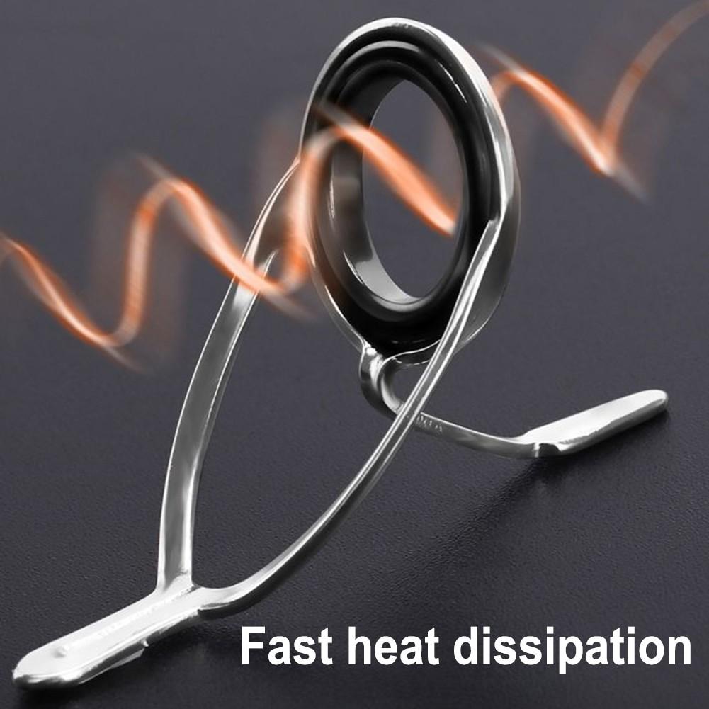 Верхнее кольцо удочки из нержавеющей стали, ремонт керамики