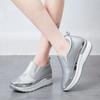 Женские лоферы на весну и осень 2024 года, серебристые кроссовки со стразами, обувь на платформе, кроссовки с внутренней танкеткой, zapatos de mujer