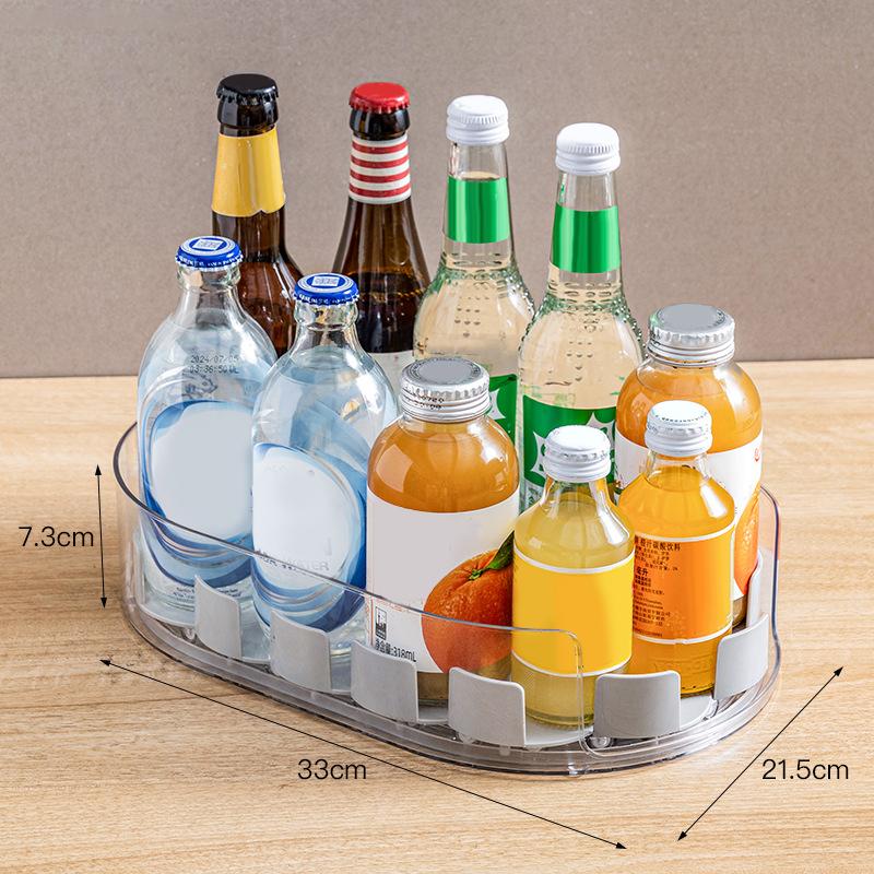 Turntable Organization Multifunctional Easily Organize Condiments Organizer For Bathroom Cabinet Fridge Vanity Cosmetics