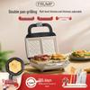Double-Plate Breakfast & Waffle Maker: Multi-Functional Sandwich & Bread Machine for Home Use.
