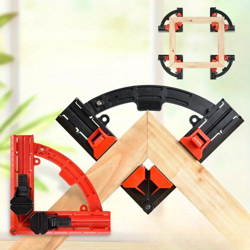 Угловой зажим для деревообработки 90 °, регулируемый расширяемый АБС-пластик, рама для фотографий, ручной инструмент для деревообработки, зажим для труб