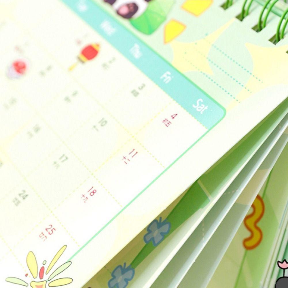 Kalendar Panda Animal Calendar Standing Flip 2025 Calendar Ornaments  Itinerary Record