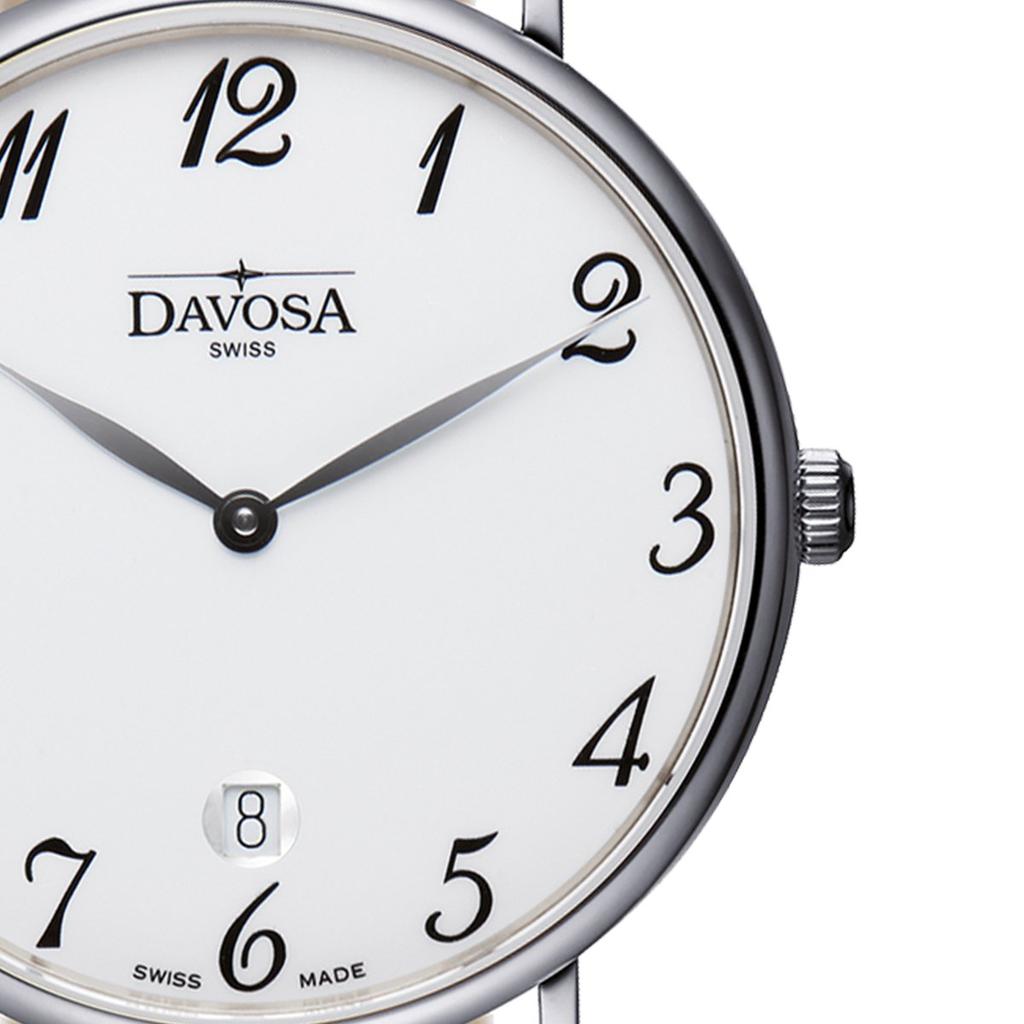 Davosa Pianos II Date Black Швейцарского производства Двухстрелочные часы, 162.485.26, Мужские,