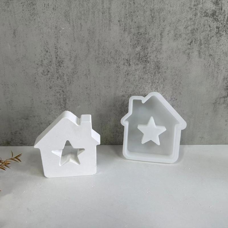 Формы из смолы Star House Формы из смолы Love House для изготовления свечей, художественных изделий, украшений для комнат, украшений для тортов, помадки