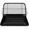 2 In 1 Oven Air Fryer Basket and Tray Oil Frying Baking Pan Non-stick Chips Basket Baking Dish Grill Mesh Kitchen Bakeware Set