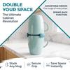 6Pcs Stackable Cup Holder Adjustable Cup Organizer Drinkware Storage Rack  Kitchen Cabinet