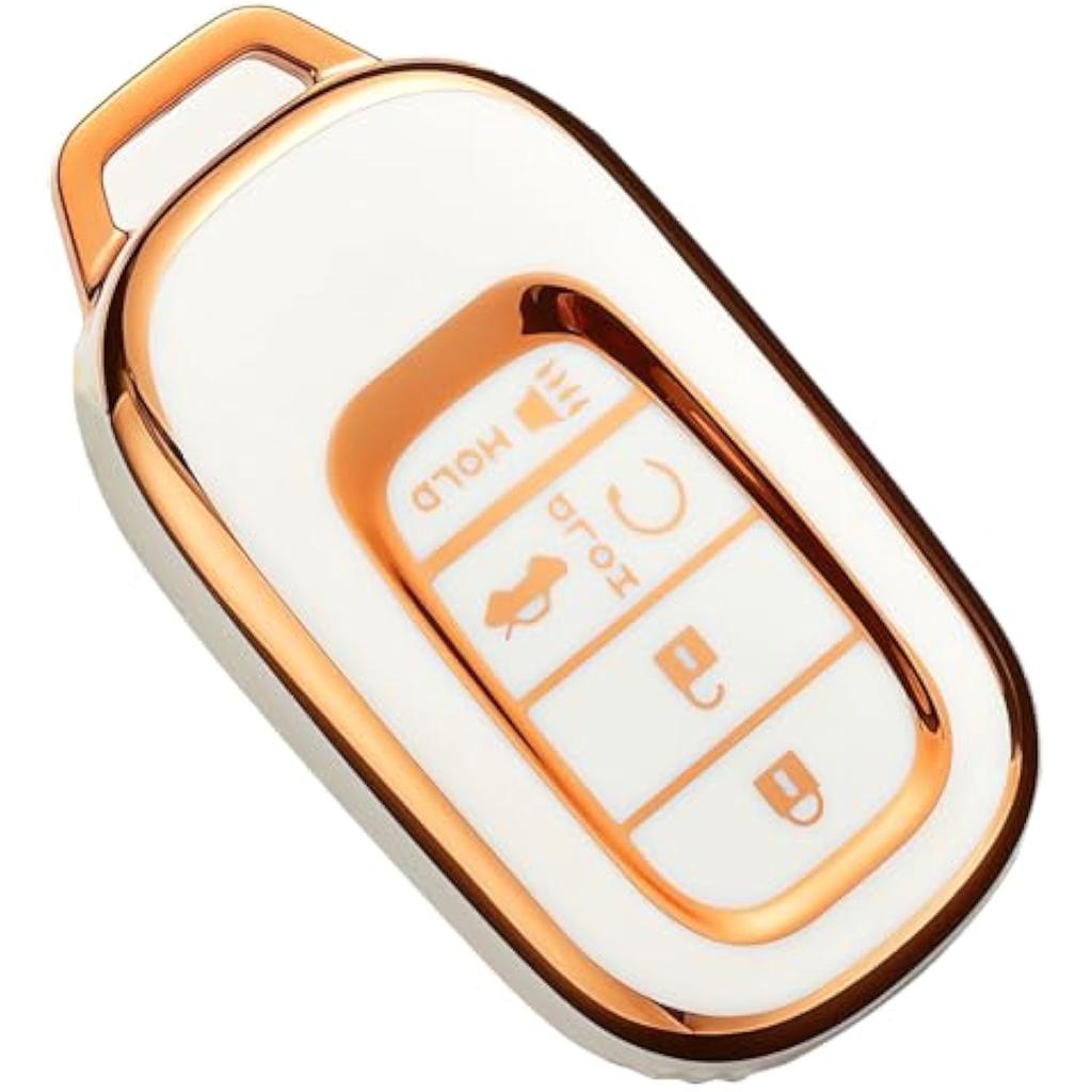 Подходит для брелка Honda (с цепочкой ключей), совместим с Accord Civic CR-V HR-V Passport Premium TPU брелок