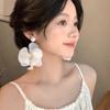 Zinc Zinc Alloy Butterfly Orchid Earrings Simulated Flower Flower Earrings Flower Drop Earrings  Wedding