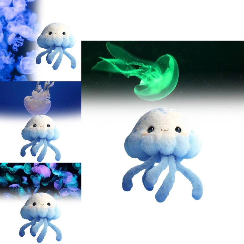 Delightful Plush Jellyfish Keychain Accessory For Childrens Backpacks With Short Plush Design
