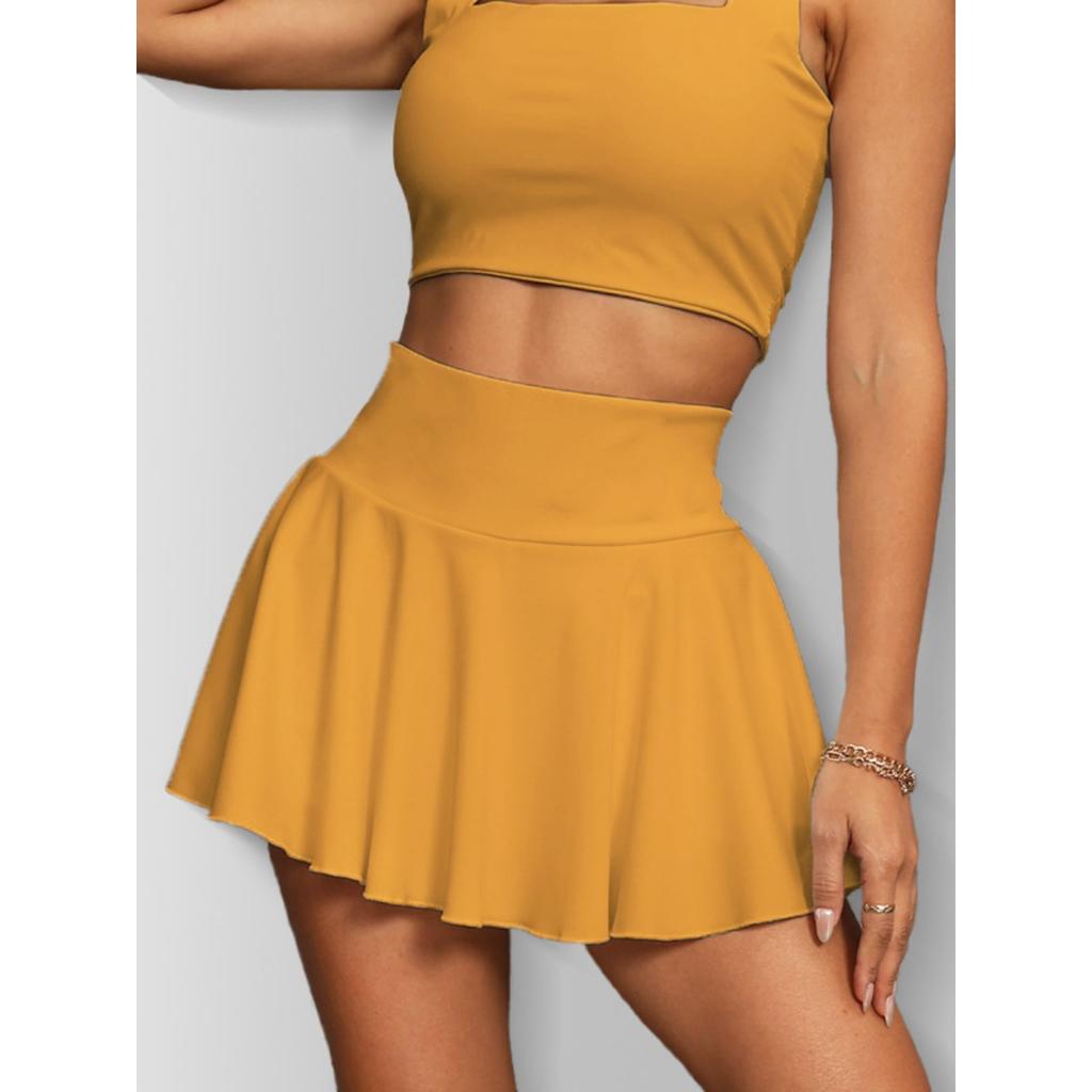 Outdoor Sports Casual Comfortable Versatile Half Skirt, Pleated Skirt Women's Models