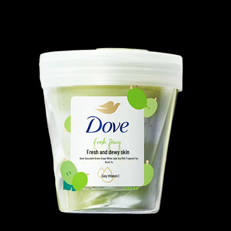 DOVE Сочный Зеленый Виноград и Соевое Молоко Скраб для Тела (2x250г)