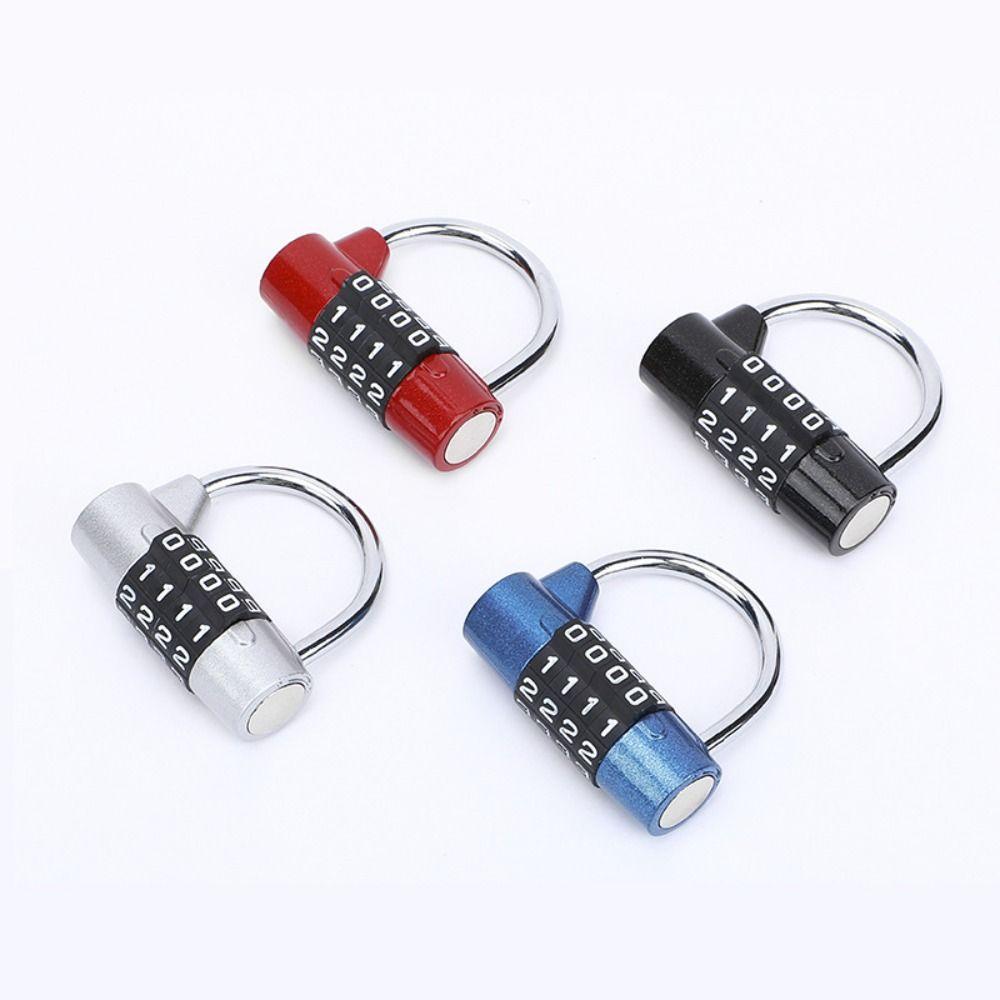 Zinc Zinc Zinc Alloy Security Padlock 4 Dial Digit Password Lock Heavy Duty Combination Lock Drawer