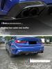 Комплект переднего сплиттера и бампера для BMW 3 серии 20-25 - Черный MP