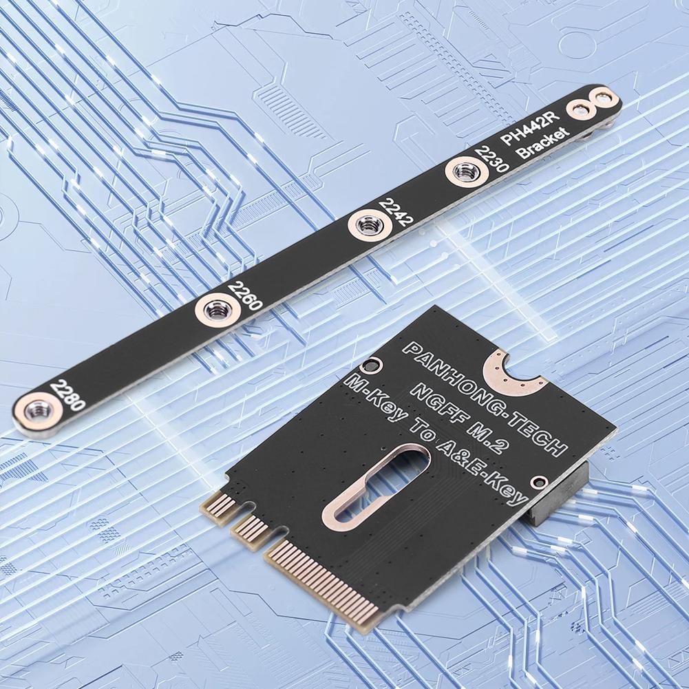 Адаптер M.2 A+E на NVME SSD, ключ A/E на ключ M, карта-райзер PCIE 4.0 с кронштейном, интерфейс M2 WIFI для ноутбука, материнской платы, SSD 2280