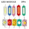 20PCS Wholesale Waterproof IP65 12V Multicolour Led Module COB Light Backlight Shop Banner Christmas Decorations Warm White