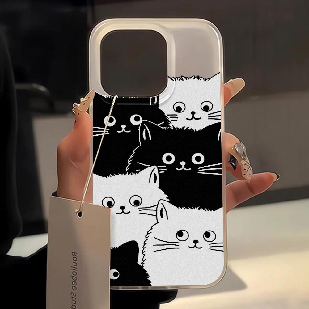 Чехлы для мобильных телефонов iPhone 11 13 15 Pro Max 12 14 Pro Max Чехол для iPhone 16 15 Plus 13 Pro 12 Матовая текстура с рисунком в виде мультяшных цветов