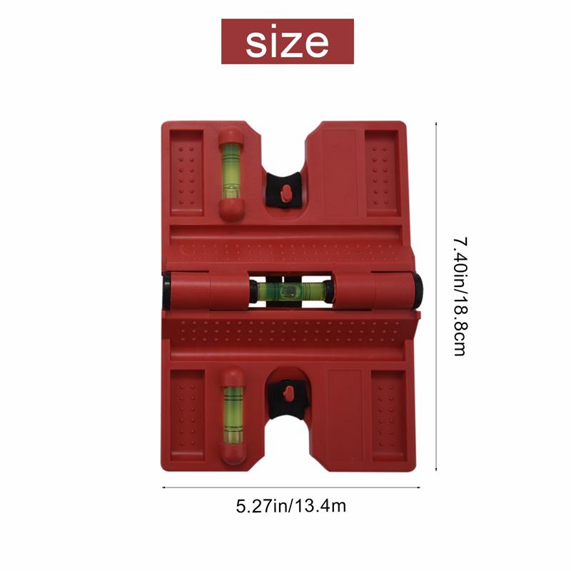 Уровень спирта, магнитный уровень, складной для хранения, пузырьковый уровень для перекрестной проверки, упаковка из 2 шт.