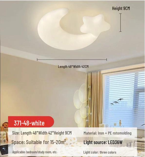 Теплый Романтичный Потолочный Светильник из Массива Дерева с Цветами для Детской или Главной Спальни