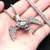 New Bat Skull Pendant Hip Hop Retro Gothic Dark Necklace