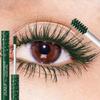 Green Mascara Volumizing Lengthening and Curling Waterproof Mascara for All Skin Types Smudge-Proof Fine Brush for Easy Application