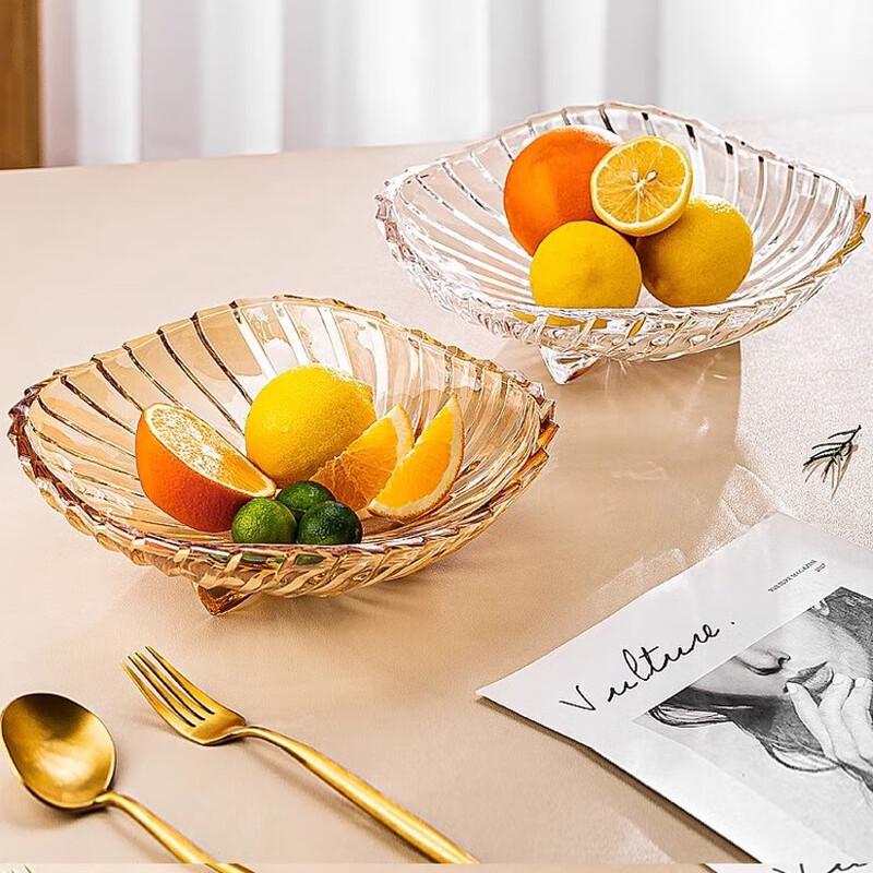 European Crystal Glass Fruit & Snack Plate