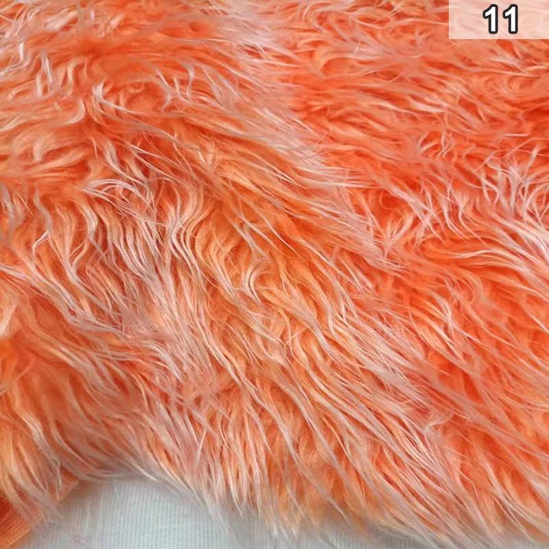 Искусственная мягкая плюшевая ткань, длинная искусственная меховая ткань для шитья одежды, украшений, фоновой ткани, ткани для косплея, куклы, игрушки, сделай сам, поделки
