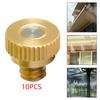10 шт. латунных распылительных насадок для распыления тумана, эффективные сменные аксессуары по низкой цене