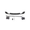 Карбоновая насадка на глушитель для BMW 3 серии: Двойной и Квадро Выпускной Наконечник в Стиле Akrapovič для 320Li, 328, 330m3 2016