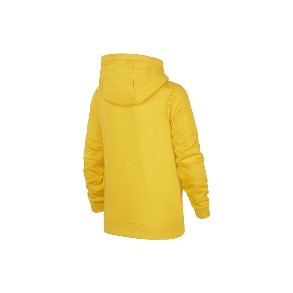 Nike Спортивная трикотажная толстовка с капюшоном для детей, желтая DQ9135-739
