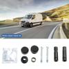BCF1499A Brake Caliper Rebuild Slider Pins Guide Bolts Kits Set with Pistons & Seals Easy Installation For 2006-2018 Car