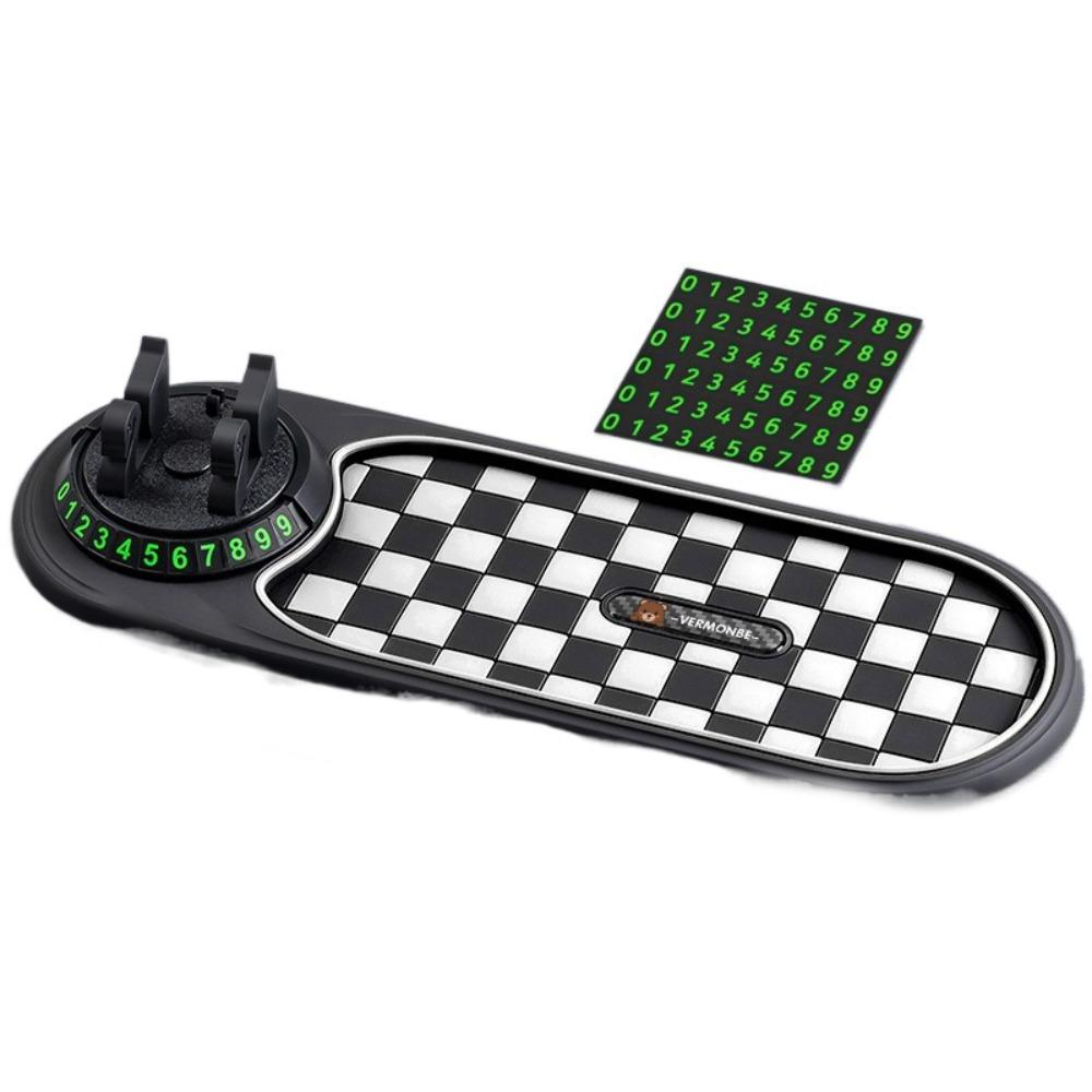 with Parking Number Plate Parking Number Plate Rotatable Anti slip Phone Pad  Car Center Console