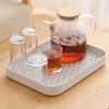 Double-Layer Drainable Plastic Tea Tray
