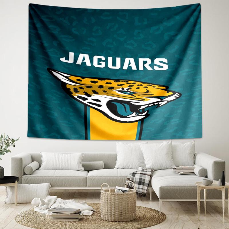 1 шт. Гобелен с логотипом Jacksonville Jaguars, Декор для гостиной, спальни, офиса, вечеринки, Идеальный праздничный подарок